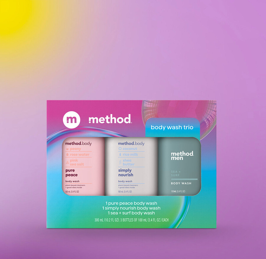 presentset för duschtvål i resestorlek trio