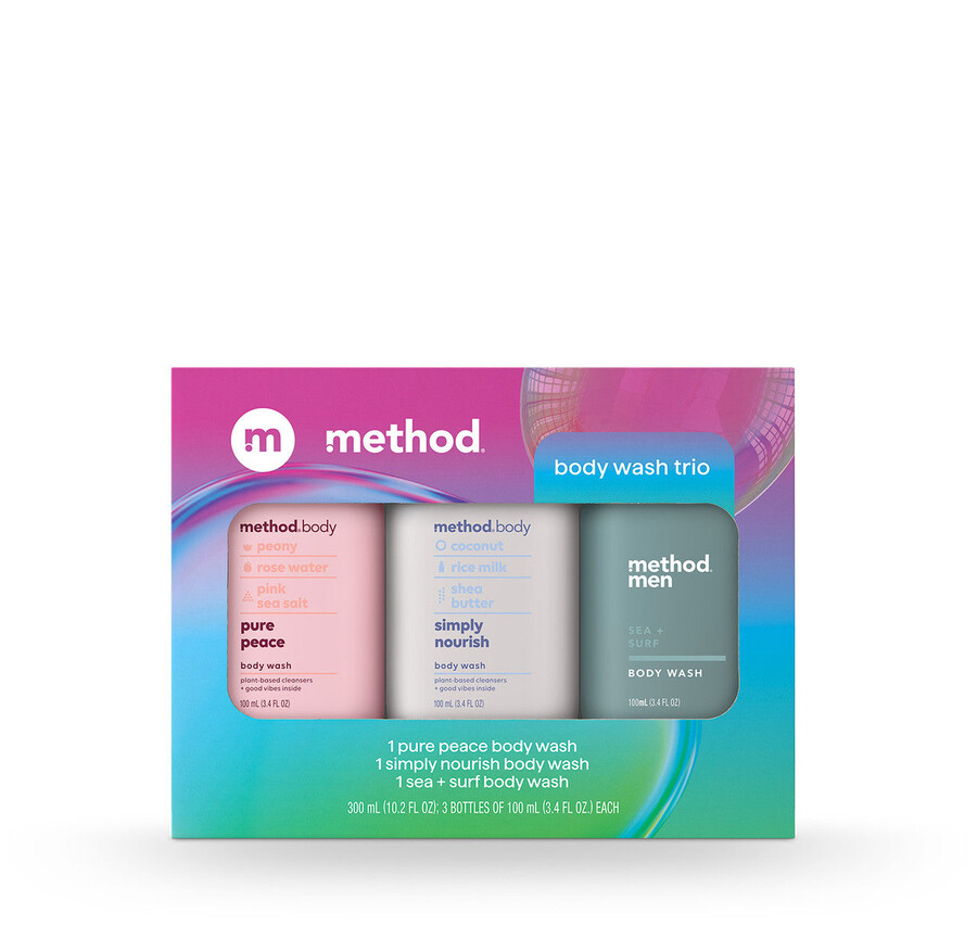 presentset för duschtvål i resestorlek trio