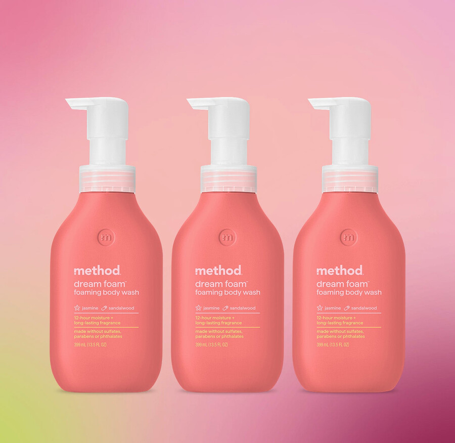 dream foam skummande duschtvål med 3 delar