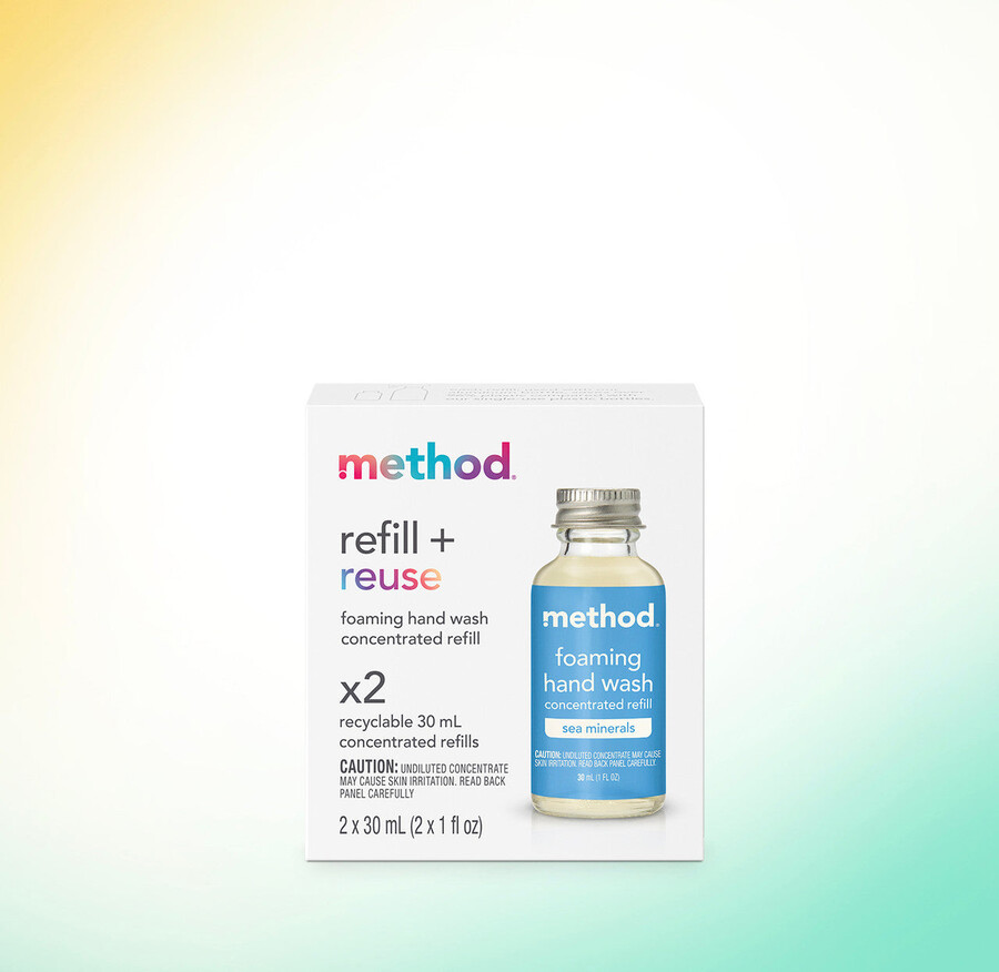 skummande handtvätt 2-pack koncentrerad refill