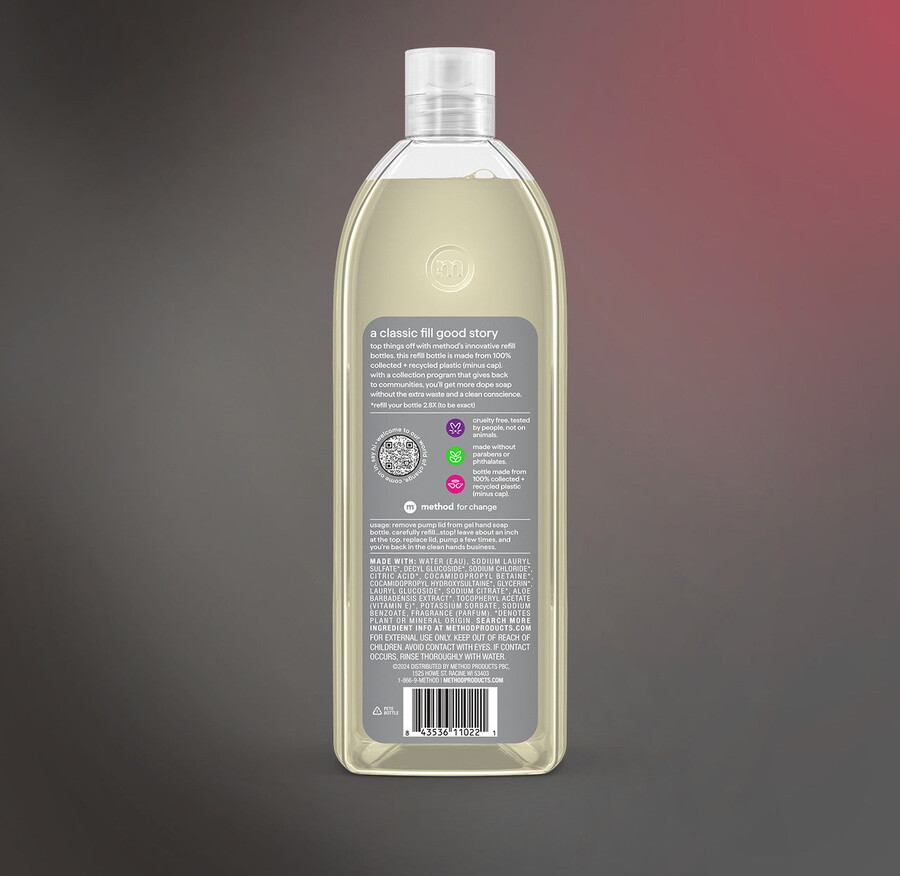 påfyllning av gelhandtvätt